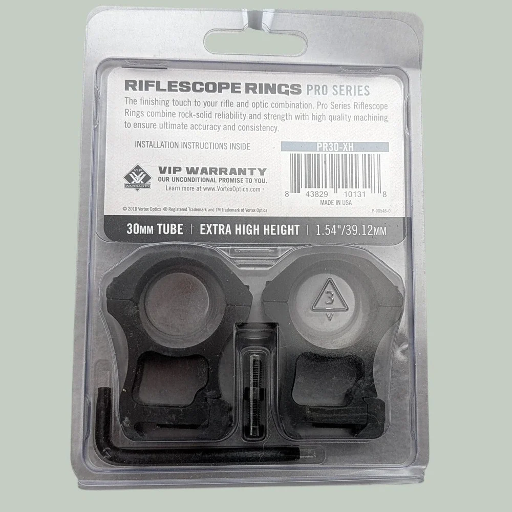 Vortex Pro Series Scope Rings 30mm Extra High Black Height Aluminum PR30-XH NEW